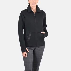 The North Face Black and Gray Ski Jacket with Full-Length Zipper